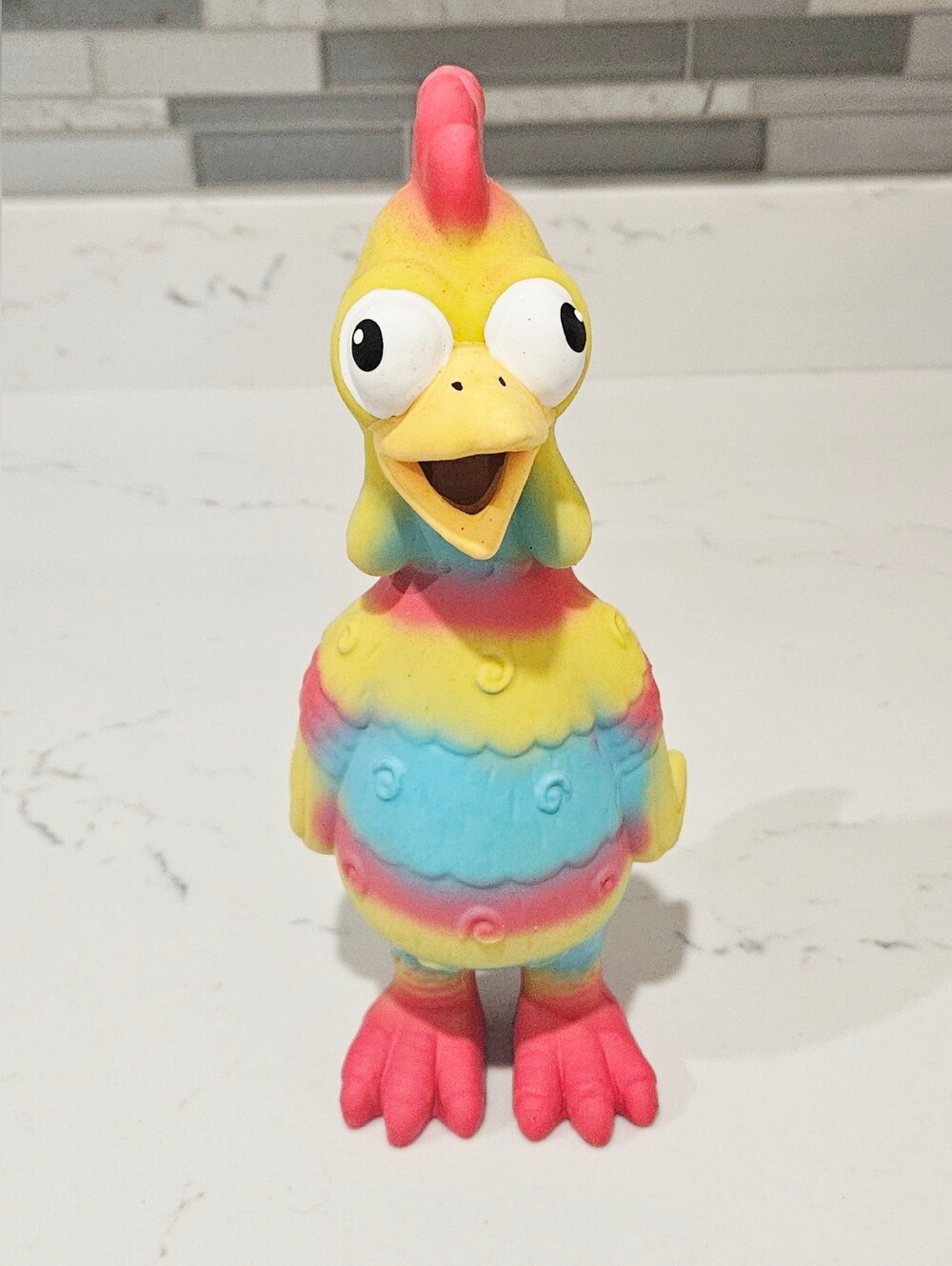 Chicken Dog Toy Screaming Chicken Tie Dye
